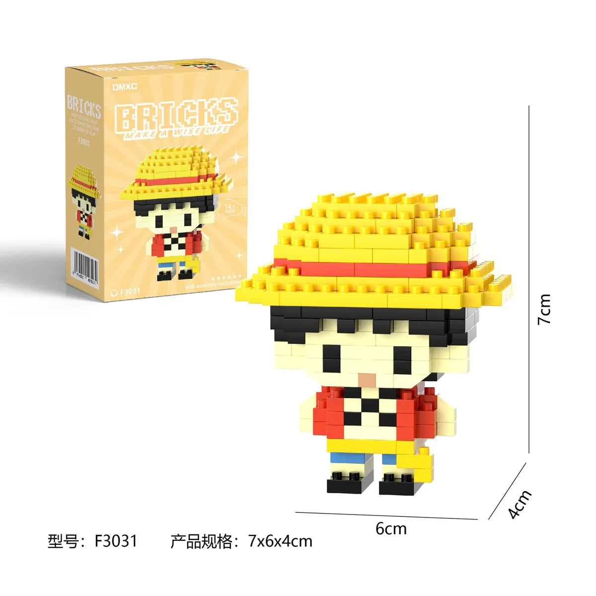 Monkey D. Luffy Brick Blok Yapı Taşı