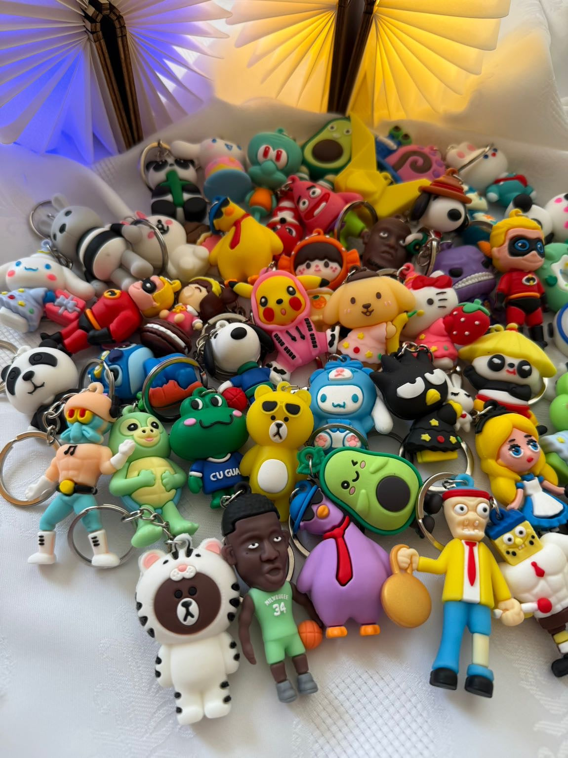 10'lu Set Karakter Figür Anahtarlık