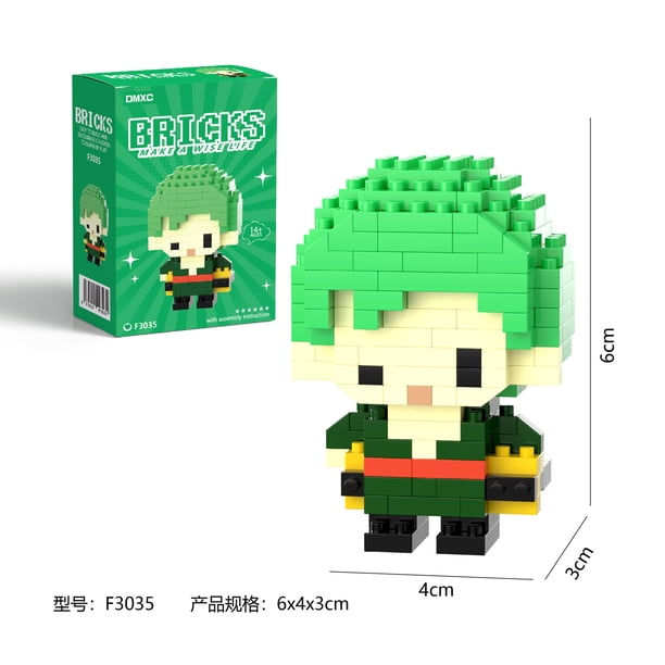 Roronoa Zoro Brick Blok Yapı Taşı