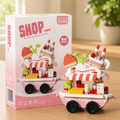 Mini Strawberry Cake Shop Track Blok Yapı Taşı Seti FG-023