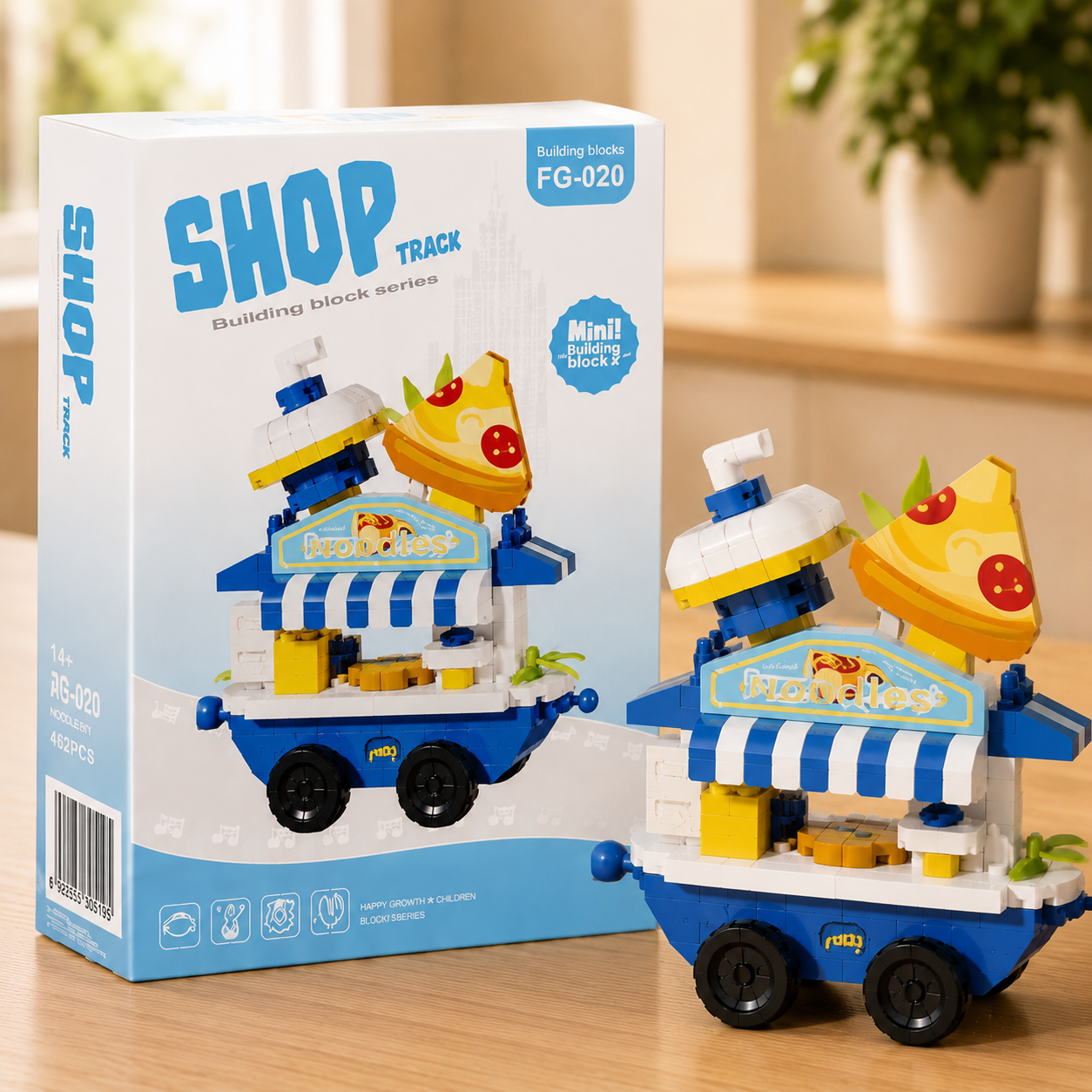 Mini Noodles Shop Track Blok Yapı Taşı Seti FG-020