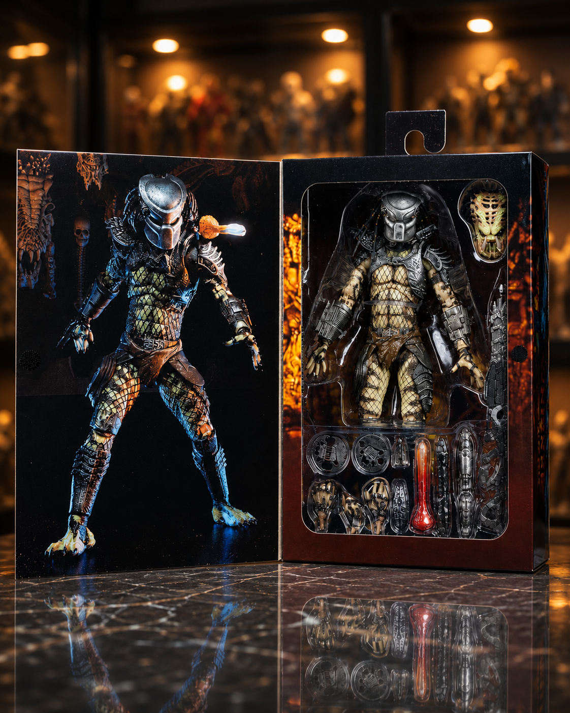 NECA Predator Ultimate Action Figure - Kutu açık görünüm