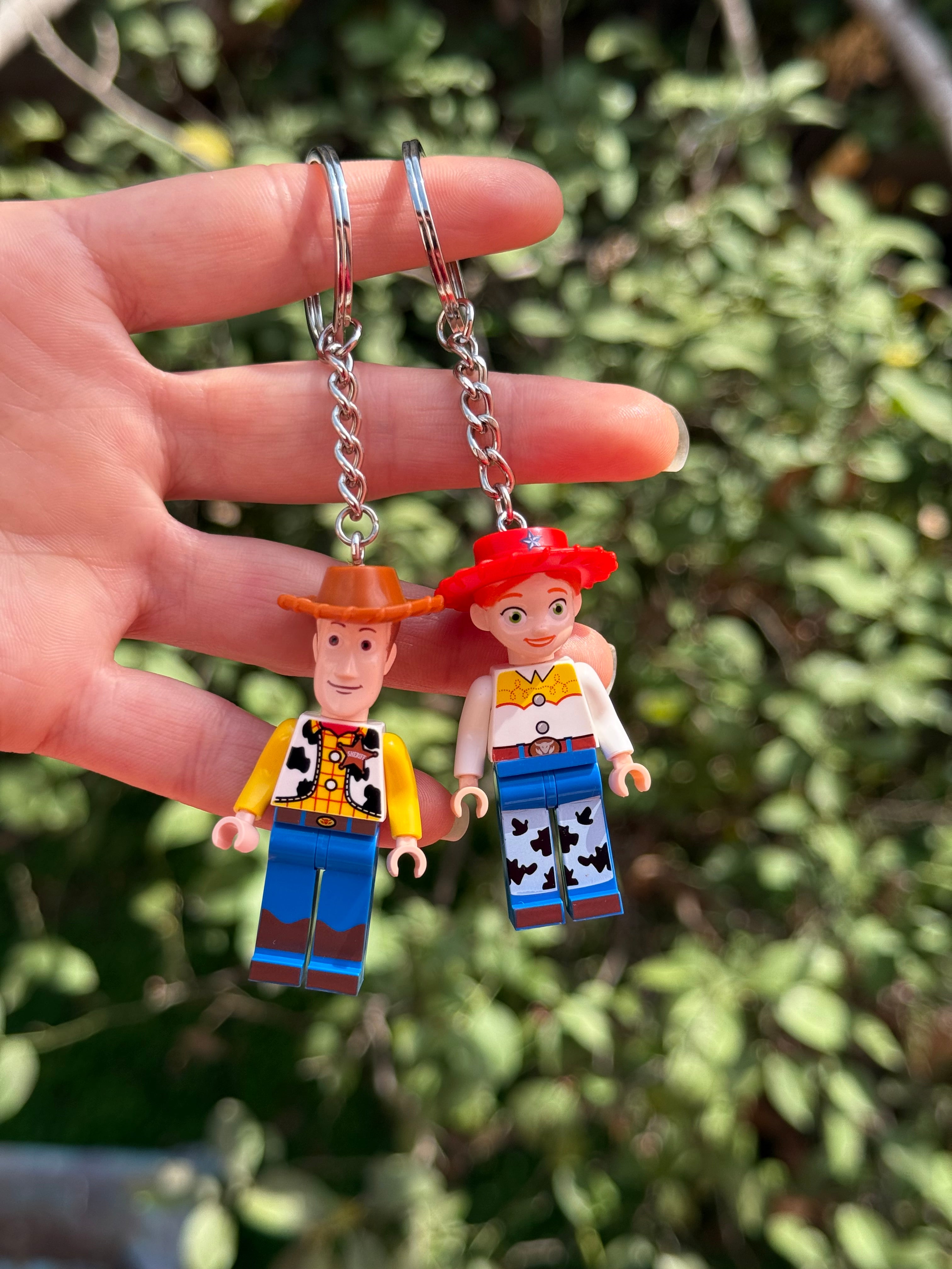 Woody & Jessie Çift Mini Figür Anahtarlık - Yan