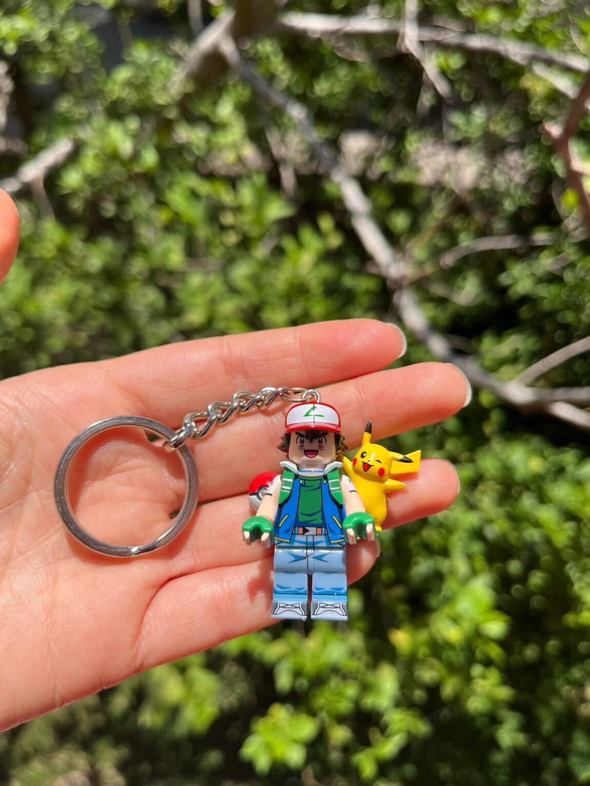 Ash & Pikachu Mini Figür Anahtarlık - Detay