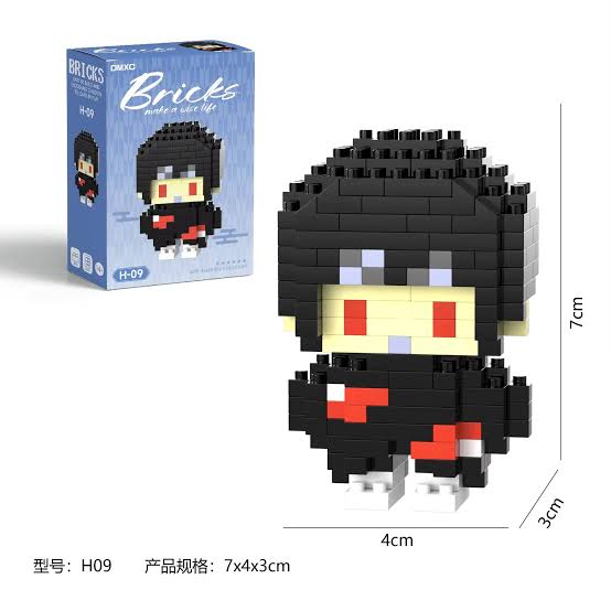 Itachi Uchiha Brick Blok Yapı Taşı