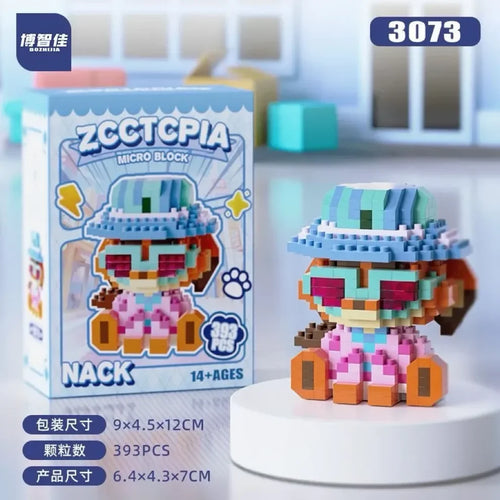 3073 Zootopia Nack mikro blok figürü ve kutusu
